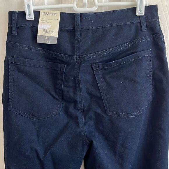 High-Rise Straight-Leg Jeans  - Picture 6 of 9